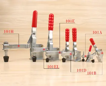 Eliberare rapidă Set Vertical Toggle Clamp 101 Mână Clip Instrument pentru prelucrarea Lemnului Anti-Alunecare Capacitate Push Pull Tip Orizontal