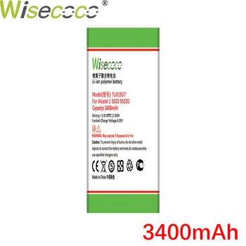 WISECOCO 3400mAh TLi019D7 Baterie Pentru Alcatel 1 5033 5033D 5033X 5033Y 5033A 5033T 5033J / Telstra Esențială Plus 2018 / TCL U3A