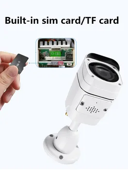 KuWFi 5MP 3G/4G cu SIM Card Camera IP HD 1080P Camera IP Wireless Bullet Camera Wifi în aer liber de Securitate CCTV de Detectare a Mișcării cu Două sensuri