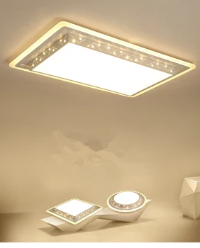 Piața modernă de moda simplu de control de la distanță LED lampă de plafon lumina de interior 108w 72w pentru dormitor studiu sufragerie hol de hotel, etc