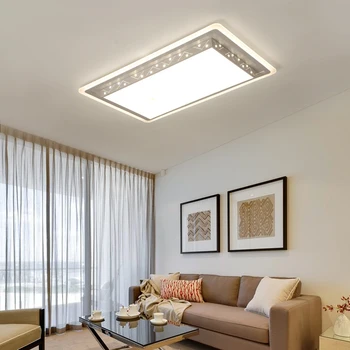 Piața modernă de moda simplu de control de la distanță LED lampă de plafon lumina de interior 108w 72w pentru dormitor studiu sufragerie hol de hotel, etc