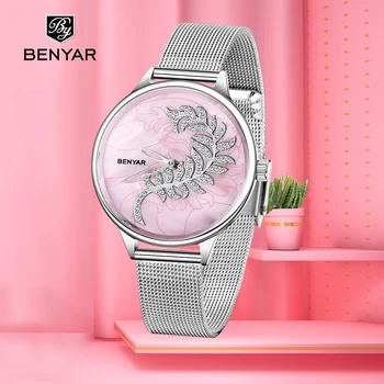 BENYAR Noi cuarț ceasuri pentru femei de moda ceas de mână sport doamnelor top brand de lux watch femei casual ceas Relogio Feminino