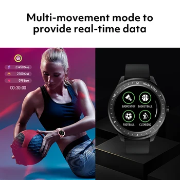 Rogbid Luna Smart Watch Sport Metal Heart Rate Monitor Somn Impermeabil Smartwatches Bărbați IOS Android Versiunea Globală Pentru Baiat Fata