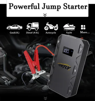 GKFLY 2000A Super-Masina de Putere Jump Starter de Pornire Dispozitivul Power Bank Starter telecabina Baterie Booster pentru Benzină Diesel Jumper