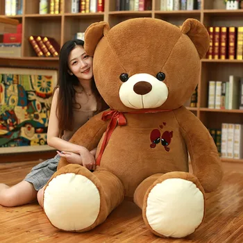 60-100CM Mare Ursuleț de Pluș Jucărie Minunat Gigant Imens Urs de Pluș Moale Animale de Păpuși Jucărie pentru Copii Cadou de Ziua de nastere Pentru Prietena, Iubita