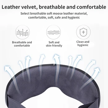 4D Inteligent Airbag Vibrații Ochi aparat de Masaj Ochi de Îngrijire Instrument Încălzire Bluetooth Muzica Anti Riduri Scuti Oboseală Și Cerc Închis
