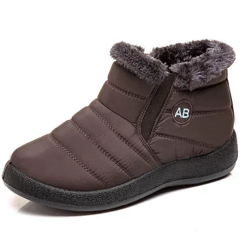 Iarna Glezna Cizme pentru Femei Tesatura de Bumbac femmes bottes Femeie Papuceii de Pluș Pantofi Doamnelor Impermeabil Botas Adidași Buty Damskie