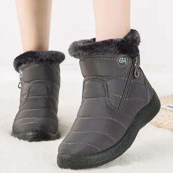 Iarna Glezna Cizme pentru Femei Tesatura de Bumbac femmes bottes Femeie Papuceii de Pluș Pantofi Doamnelor Impermeabil Botas Adidași Buty Damskie