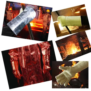 Căldură-Mănuși rezistente la 1000 de grade Topirea Metalelor termoizolante Mănușă fabricarea de Sticlă ignifugă Opărire-dovada