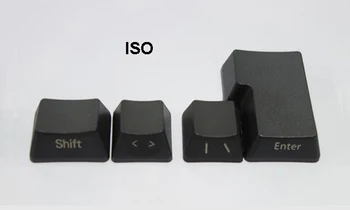 OEM PBT Negru Taste ANSI ISO Layout Sus se imprimă Imprimare Gol pentru Switch-uri Cherry MX de Tastatură Mecanică
