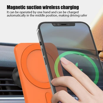Încărcare fără Fir Magnetic pe Masina montat Stand pentru iPhone12 Pro Mini Max 15W de siguranță, Rapid de Încărcare de pe Masina încărcător wireless stand