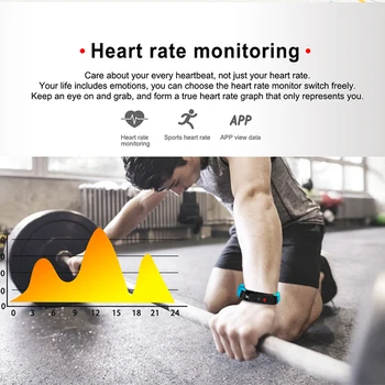 Smart Sport Bratara Bratara Tensiunii Arteriale Rata de Inima relogio Monitor Pedometru Ceas Inteligent Femei barbati copii Tracker de Fitness