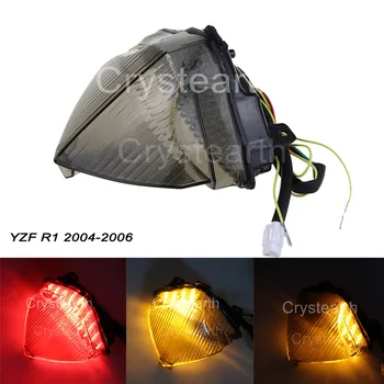 Fum Motocicleta din Spate, Coada de Lumină de Frână Rândul său, Semnal Integrat de Lumină LED Lampa Pentru Yamaha YZF R1 2004 2005 2006 YZF-R1 04 05 06