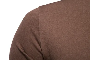 Brand Casual, din Bumbac Henley T-Shirt pentru Bărbați 2020 Toamna Iarna Nou Maneca Lunga Tricou Homme de Lucru de Afaceri Casual Tricou Masculin xxl