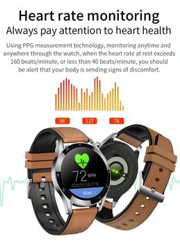 L13 Versiune de Upgrade Ceas Inteligent GT05 Bărbați Bluetooth Apel ECG PPG Impermeabil Tensiunii Arteriale Rata de Inima Tracker de Fitness Smartwatch