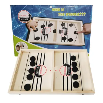 Tabelul Rapid Hochei Sling Pucul de Joc Catapulta Șah Părinte-copil Jucărie Interactiv Joc de Hochei de Masă de Familie de Masă Jocuri de Tablă