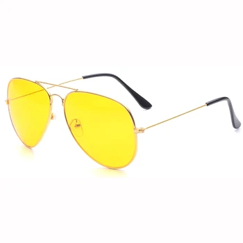 Zeontaat 3025 Galben Culoare Lentile de Sticlă Supradimensionat ochelari de Soare pentru Femei Brand Clasic de Ochelari pentru Barbati Oculos De Sol UV400