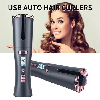 Automate de Încărcare USB Bigudiu de Păr Hair Ondulator Bagheta Ceramic Ondulator de Par Șovăi Bigudiu USB fără Fir de Păr Instrumente