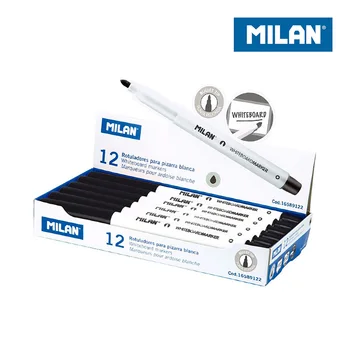Cazul 12 negru stilouri-marker pentru tablă albă MILANO