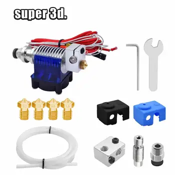 Imprimanta 3D V6 J-cap Hotend cu Răcire Ventilator de 1,75 mm bowden Filament Extruder 0.2/0.3/0.4 mm Duză 12/24V Kit Piese