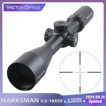 Vector Optica Trăgător 4.5-18x50 Riflescope Tactice de Aplicare Pușcă Turela de Blocare 1/10 MIL Pentru Vânătoare, Tir Airgun .308win