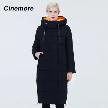 Cinemore 2020 Nou sosiți Femei lung puffer coat de culoare de Contrast Orbitor Reglabil solduri femei de iarnă jachete jos 2051