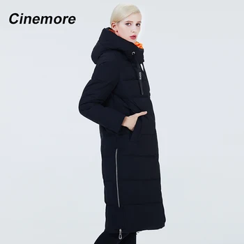 Cinemore 2020 Nou sosiți Femei lung puffer coat de culoare de Contrast Orbitor Reglabil solduri femei de iarnă jachete jos 2051