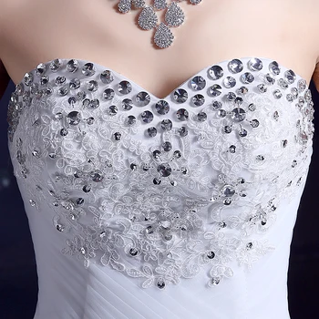 Nou alb printesa rochie de mireasa de designer remantic lace up rochie de mireasa uimitoare de rochii de mireasa Vestidos De Novia