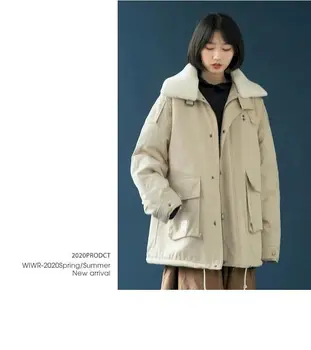 Iarna scule plus catifea de bumbac sacou femei de iarnă pierde versiunea coreeană de miel haină de lână sălbatice gros plus catifea de bumbac jacke
