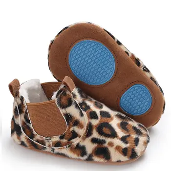 PU Piele pantofi Nou-nascutului fata cu inima de toamnă dantela Leopard prima walker adidași pantofi de copil clasic de pantofi casual