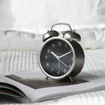 Mecanice Ceas cu Alarma Mic Personalitate Creatoare Student Dormitor Noptieră Mut Ceas Modern, Simplu Ceas cu Alarmă Ceas de Masa LD397