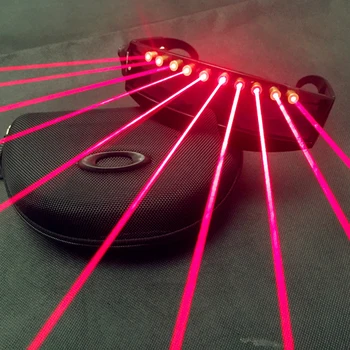Red Laser Ochelari Concert de Muzică DJ Lumina LED Ochelarii Etapă Laser Dans Fluorescente Recuzită DJ Petrecere de Club Efect