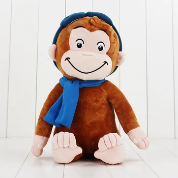 30cm Curious George Papusa de Plus Cizme Maimuță de Pluș Umplute Jucărie Animal