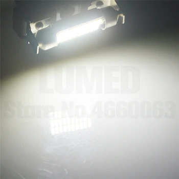 10x Mașină de Lumina LED-uri C5W 31mm 36mm 39mm 41mm 18 27 30 33 Led-uri de iluminare Interioară 3014 SMD Festoon Cupola Lampa de Citit