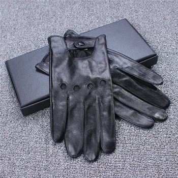 De Vânzare la cald Mănuși din Piele pentru Bărbați Touchscreen piele de Oaie Mănuși de Conducere de Iarnă pentru Bărbați Mănuși din Piele NS40-5