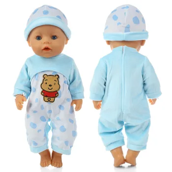 Haine papusa Baby Born 43 cm se Potrivesc 18Inch American Păpuși Drăguț Urs Pijamale, Cămăși de noapte de Moda Cadou de Crăciun pentru Fete Accesorii
