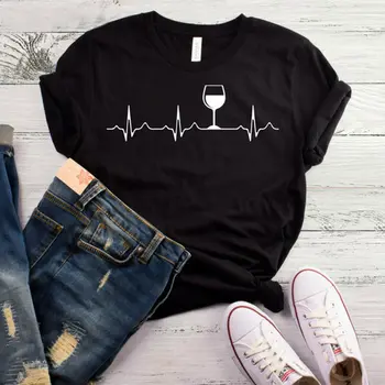 Vin bataile Inimii Femei tricou de Bumbac Casual Amuzant tricou Picătură Navă S-485