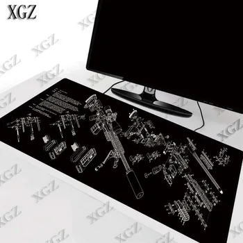 XGZ Piese Mari Lavabil Mouse Pad Gamer Tastatură de Gaming MousePad Blocare Margine de Cauciuc Laptop Mat de Masă pentru CSGO, DOTA
