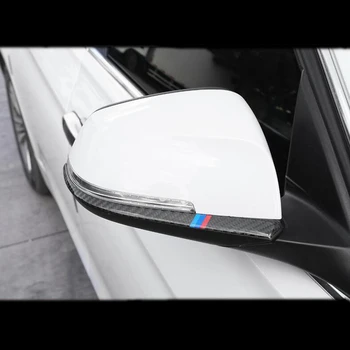 Fibra de Carbon de Styling Auto Oglinzi Retrovizoare Acoperi Tăiați Fâșii Autocolant Pentru BMW 1 2 3 4 Seria X1 F20 F30 F31 F34 E84 Accesorii