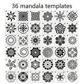 2021 Nou 56 Pack Mandala Pictura Punct Șabloane Șabloane, Mici Mandala Șablon Șabloane
