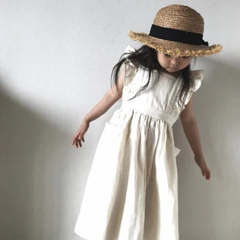 2020 Brand Nou Rochii Fete Pentru Copii Coreeană Japonia Stil De Vară Pentru Copii Fete Rochie Volane Copii Fata De Îmbrăcăminte De Cauzalitate Rochie De Printesa