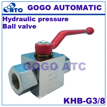 Calitate înaltă presiune hidraulică supapă cu bilă KHB-G3/8 filet din oțel carbon de înaltă presiune cu bilă