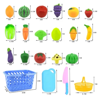 Nouă Copii DIY Pretinde Joc Bucătărie de Jucărie Set de Fructe de Siguranță din Plastic Legume Bucatarie Copii Clasica Copii Educative Jucarii si Cadouri