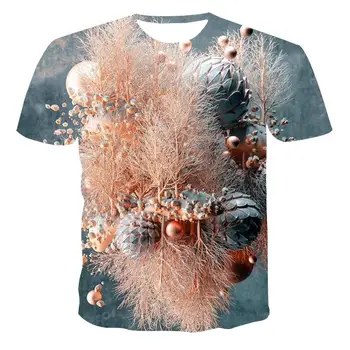 Noua runda gât T-shirt pentru bărbați de înaltă calitate pentru bărbați T-shirt, cu mâneci scurte spoof hip-hop-ul 3D de imprimare de moda frumos pentru bărbați T-shirt