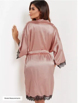 Scurta Din Satin Kimono Domnisoarele De Onoare Lenjerie, Halate De Lux De Sex Feminin Halate De Baie Femei Pijamale Halat