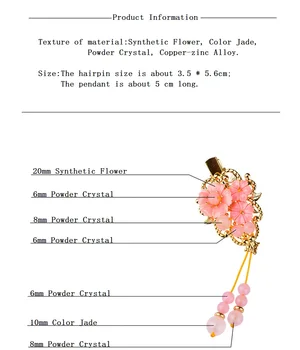 20MM Diverse Culori Cristal Sintetic de Flori Agrafe de par coreea Personal Colorate Glazură Pandantiv articole pentru acoperirea capului Femeii de Păr Bijuterii