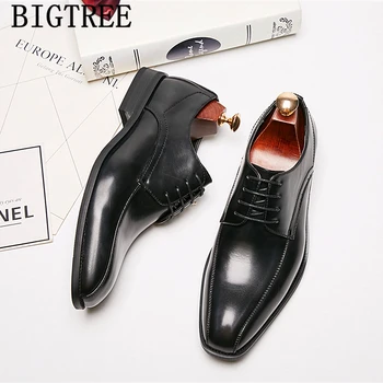 Pantofi eleganți pentru bărbați clasic italian de afaceri de brand pantofi barbati oxford piele Coafor de lux designer de pantofi office barbati 2019 zapatos