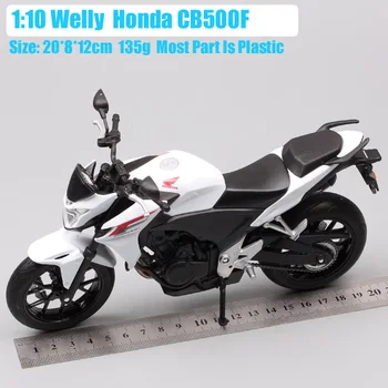 Copiii Welly 1/10 scară mare Honda CB500F CB500 twin motocicleta Diecasts & Vehicule de Jucărie modele de biciclete Replici moto de colectie