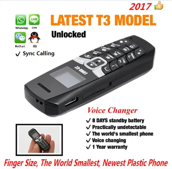 MULT-CZ T3 mini telefon mobil bluetooth 3.0 dialer Agenda telefonică/SMS-uri/muzica sync FM magic voice 500mah baterie cască telefon mobil