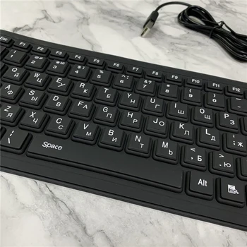 Rusă/franceză/coreeană/arabă Moale Silicon Tastatură 104 Taste Pliabil rezistent la apa Tastatura cu Fir Flexibil pentru Desktop PC Laptop